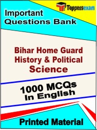 Bihar Home Guard (History & Political Science) Test Book in English - Objective MCQ