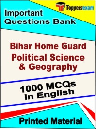 Bihar Home Guard Political Science & Geography Test Book in English - Objective MCQ