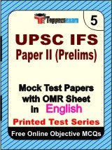 UPSC IFS Preliminary Paper 2 Test Book in English - Mock Test / Practice Set