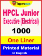 HPCL Junior Executive (Electrical) One Liner Book in English
