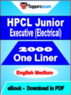 HPCL Junior Executive (Electrical) One Liner Book PDF in English