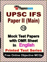 UPSC IFS (Main) Exam Mock Test Papers (Book) in English