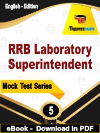 RRB Laboratory Superintendent Test PDF Book In English - Practice Set