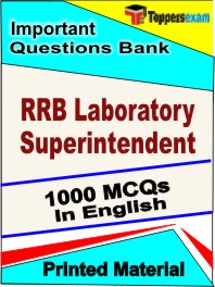 RRB Laboratory Superintendent Test Book in English - Objective MCQ