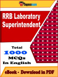 RRB Laboratory Superintendent PDF Book In English - MCQ / Objective Questions