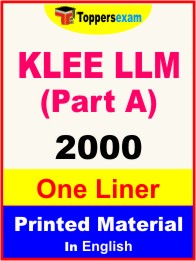 KLEE LLM Exam (Part A) One Liner Book in English