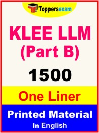 KLEE LLM Exam (Part B) One Liner Book in English