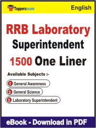 RRB Laboratory Superintendent One Liner Book PDF in English