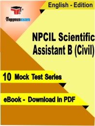 NPCIL Scientific Assistant B Civil) Test PDF Book In English - Mock Test/Practice Set
