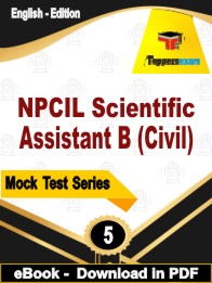 NPCIL Scientific Assistant B Civil) Test PDF Book In English - Practice Set