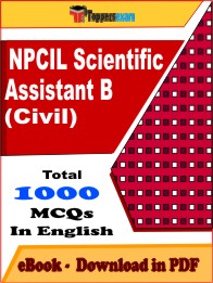 NPCIL Scientific Assistant B Civil) PDF Book In English - MCQ / Objective Questions