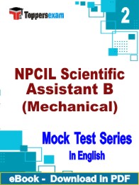 NPCIL Scientific Assistant B (Mechanical) Test PDF Book In English - Question Paper