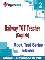 Railway TGT Teacher (English) PDF Book In English - Question Paper