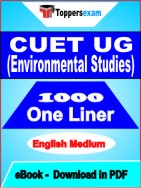 CUET UG (Environmental Studies) One Liner Book PDF in English