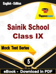 Sainik School Class 9 Test PDF Book In English - Practice Set