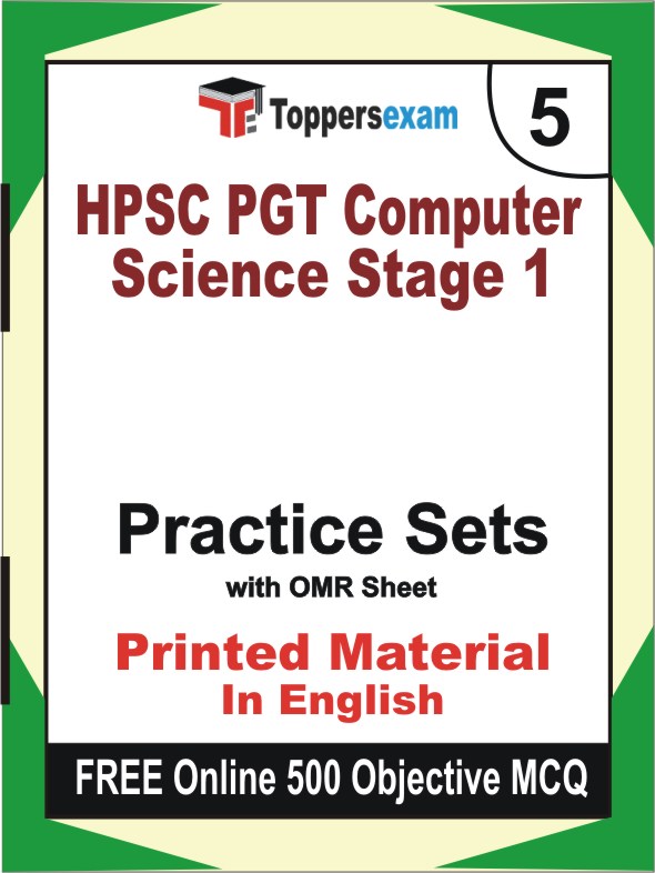 HPSC PGT Computer Science Stage 1 Exam Book in English - Mock Test / Practice Set