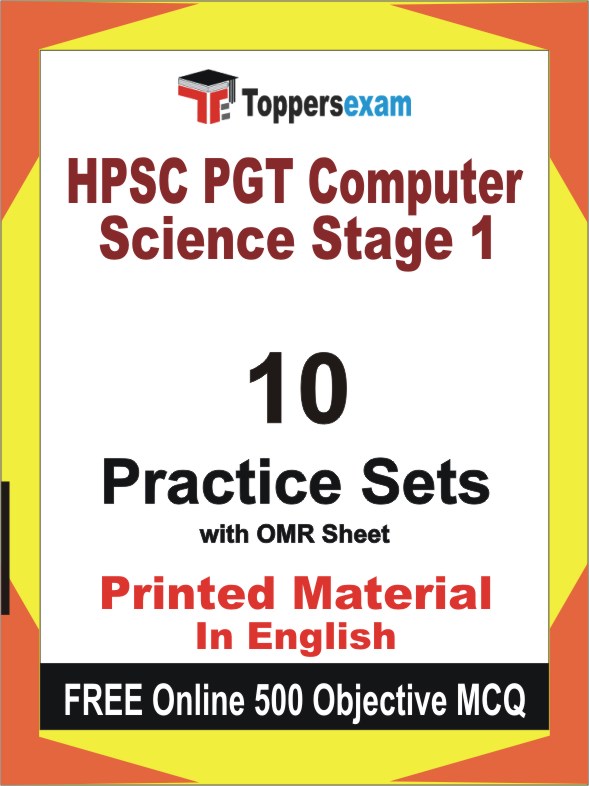 HPSC PGT Computer Science Stage 1 Exam Book in English - Practice Set