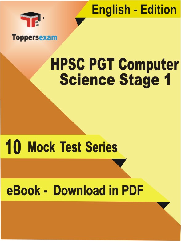 HPSC PGT Computer Science Stage 1 Exam PDF Book In English - Mock Test/Practice Set