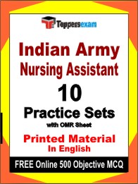 Indian Army Nursing Assistant Exam Book in English - Practice Set