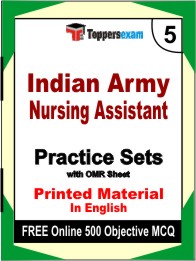 Indian Army Nursing Assistant Exam Book in English - Mock Test / Practice Set