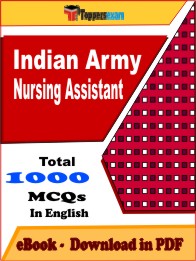 Indian Army Nursing Assistant Exam PDF Book In English - MCQ / Objective Questions