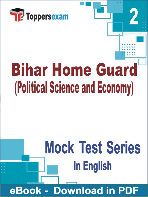 Bihar Home Guard (Political Science and Economy) Exam PDF Book In English - Question Paper