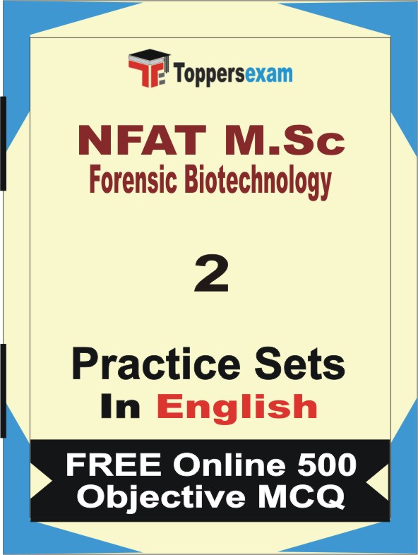 NFAT M.Sc Forensic Biotechnology Exam Book in English - Question Paper / Practice Set