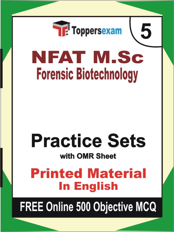 NFAT M.Sc Forensic Biotechnology Exam Book in English - Mock Test / Practice Set