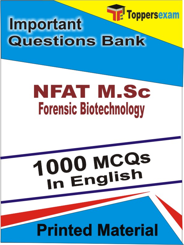NFAT M.Sc Forensic Biotechnology Exam  Book in English - Objective MCQ