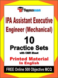 IPA Assistant Executive Engineer (Mechanical) Test Book in English - Practice Set