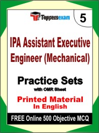 IPA Assistant Executive Engineer (Mechanical) Test Book in English - Mock Test / Practice Set