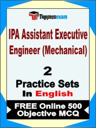 IPA Assistant Executive Engineer (Mechanical) Test Book in English - Question Paper / Practice Set