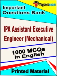 IPA Assistant Executive Engineer (Mechanical) Test Book in English - Objective MCQ