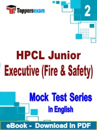 HPCL Junior Executive (Fire & Safety) Test PDF Book In English - Question Paper