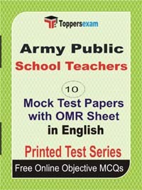 Army Public School Teachers Exam Mock Test Papers (Book) in English