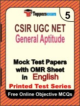 CSIR NET General Aptitude Book in English - Mock Test / Practice Set
