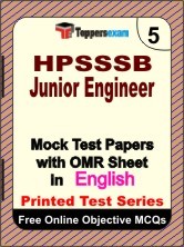 HPSSSB Junior Engineer Exam Mock Test Papers (Book) in English