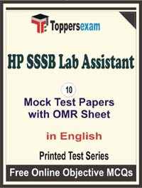 HPSSSB Lab Assistant Exam Mock Test Papers in English