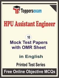 HPU Assistant Engineer Exam Mock Test Papers in English