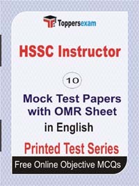 HSSC Instructor Exam Mock Test Papers (Book) in English