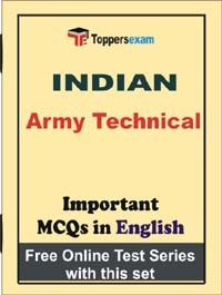 Indian Army Technical Exam Objective MCQs in English (Booklet), FREE - Online Mock Test or Practice Set / Paper