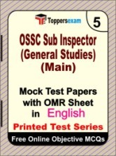 OSSC Sub Inspector (General Studies) Main Exam Mock Test Papers (Book) in English
