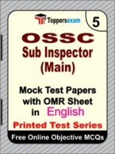 OSSC Sub Inspector (Main) Exam Mock Test Papers (Book) in English