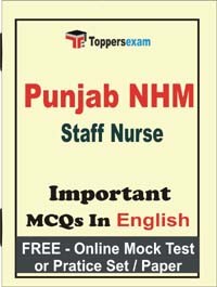 Punjab NHM Staff Nurse Test Book in English - Question Paper / Practice Set